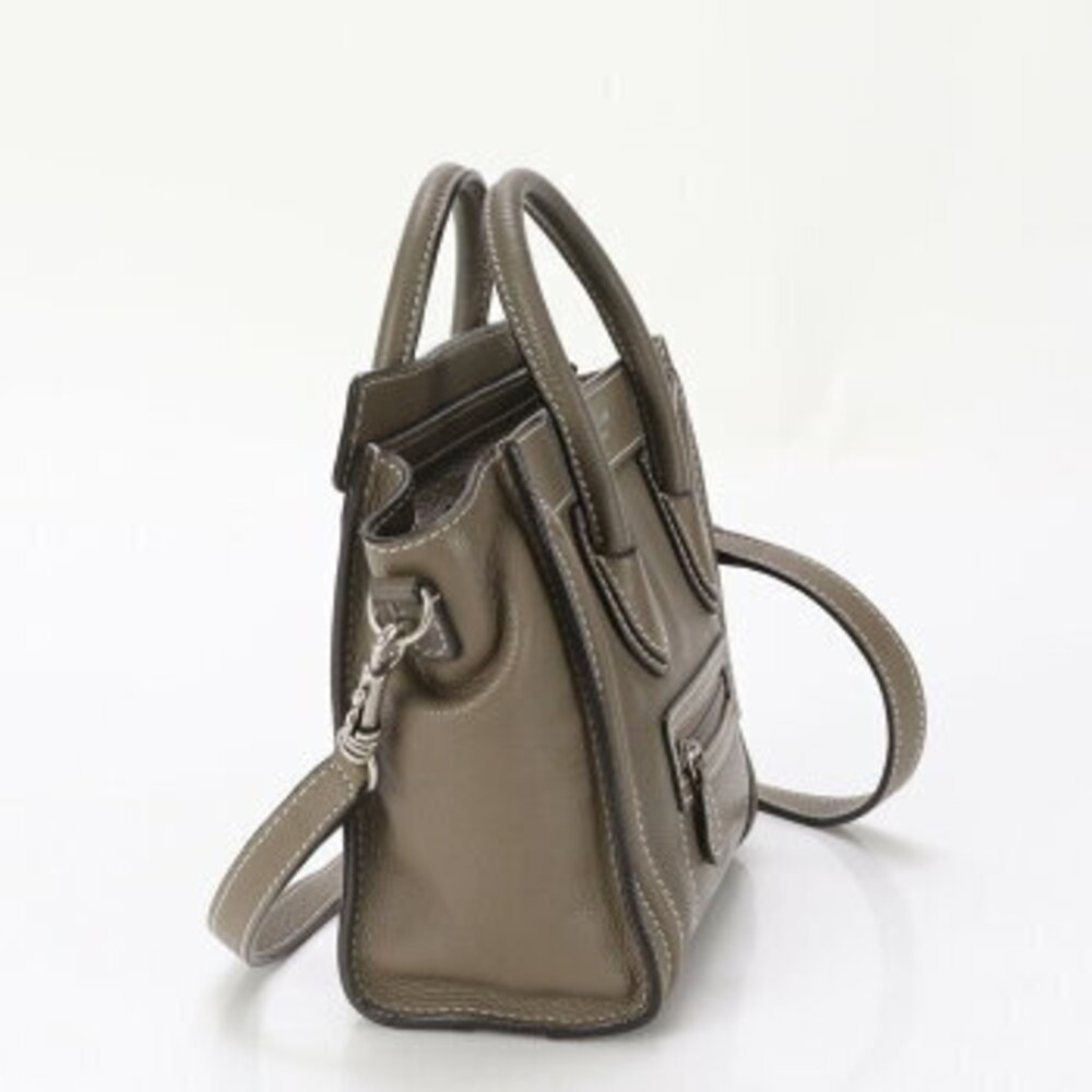 Celine Luggage Shopper leather handbag tote bag shoulder MME - Picture 4 of 14